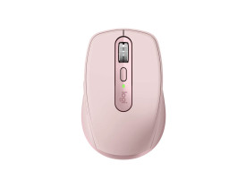 Visão Superior Mouse Logitech Mx Anywhere 3 Rosa Sem Fio Bluetooth Bateria 910-005994