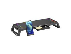 Suporte para Monitor BM-L100BK C3tech RGB preto