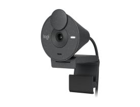 Webcam Logitech Brio 300 Grafite 1080p com Microfone