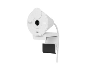  Webcam Logitech Brio 300 Branco 1080p com Microfone