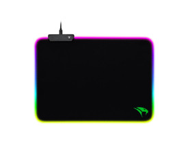 Visão Superior Mouse Pad Gamer Naja Viper Pro 365x265mm Preto RGB