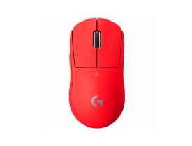 Visão de cima Mouse Gamer Pro X Superlight Logitech G Sem Fio Vermelho 910-006783