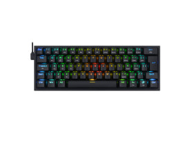 Teclado Mecânico Redragon K616 Fizz Pro Preto RGB Switch Marrom