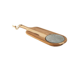 Tábua para Queijos Provence Tramontina Teca com Cabo e Pedra