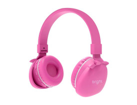 Fone de ouvido Bright bluetooth Kids rosa - KHP002