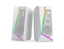 Caixa de Som Gamer Redragon 2.0 Anvil GS520W Branco RGB