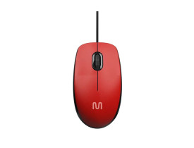 MOUSE USB MULTILASER MF400 SLIM SILENCIOSO 180CM VERMELHO - MO390