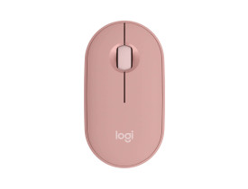 Mouse sem fio Logitech Pebble Mouse 2 M350s, rosa - 910-007048