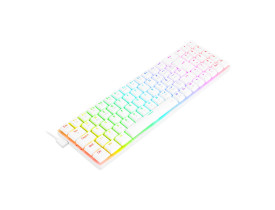 TECLADO MECANICO GAMER REDRAGON K626 ASHE RGB BRANCO SWITCH MARRO