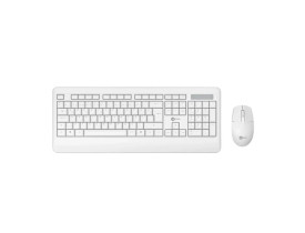 KIT TECLADO E MOUSE S/FIO LECOO KW202 BRANCO
