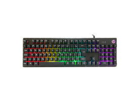 Teclado gamer HP K500F prata