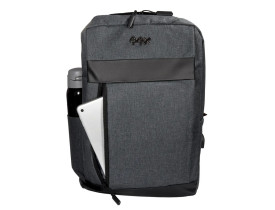 MOCHILA NOTEBOOK  OEX C/ ENTRADA USB EFFECTIVE BK110 CINZA