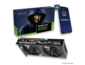 PLACA DE VÍDEO 8GB RTX 4060 GALAX 1-CLICK OC GDDR6 - 46NSL8MD9NXV