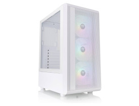 Gabinete Thermaltake gamer S200TG Tglass branco PSU 650W