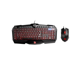 Kit teclado e mouse Thermaltake gamer Challenger Prime KB-CPC-MBB