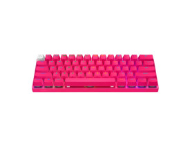 Teclado gamer Logitech mecânico PRO X TLK 60 rosa magenta
