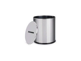 LIXEIRA BRINOX 5,4L INOX C/ TAMPA