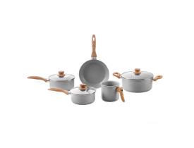 Jogo de panelas Brinox Life Easy 5 peças cinza - 4789/126