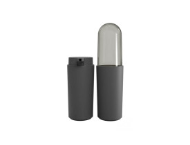 Conjunto para banheiro Coza Serene 2 peças cinza chumbo