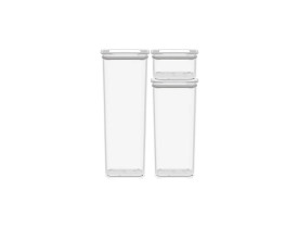 Jogo de potes herméticos Brinox tampa e visor 5 peças 2125/101