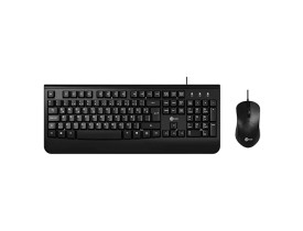Kit teclado e mouse com fio Lecoo CM105 preto