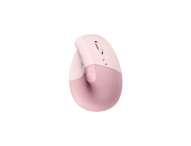 Mouse sem fio Lift vertical Logitech rose 910-006472