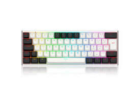 TECLADO MAGNETCO GAMER REDRAGON K683BW FIDD RGB PRETO E BRANCO 