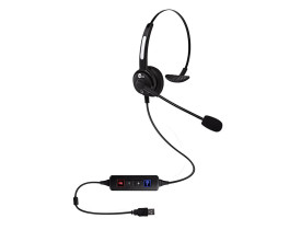 Headset com microfone Topuse HTU 300 USB 