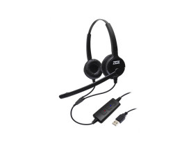 FONE DE OUVIDO HEADSET ZOX DH-80D DUPLO USB