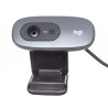 Frente Webcam Logitech C270 USB HD 720P Preto