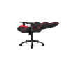 Cadeira gamer AKRacing Nitro preta e vermelha reclinada totalmente