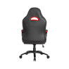 Visão traseira da cadeira gamer preta e vermelha DT3 Sports GTX