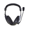 Visão Frontal do Fone de ouvido com microfone Maxprint 6011444 preto P2