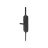 Vista entrada para carregamento do Fone de ouvido JBL Tune T125BT bluetooh preto