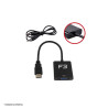 CABO HDMI M X VGA F 15 CM C/ AUDIO F3 - JC-AD-HM/VGA 