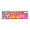 Visão Superior com iluminação TECLADO GAMER OEX FORCE-X TC201 ROSA -51.1702 