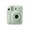Frente Kit Câmera Instax Mini 12 Verde com Bolsa e 10 Filmes Macaron