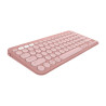 TECLADO SEM FIO BT LOGITECH PEBBLE KEYS 2 K380S ROSA