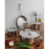 JOGO DE PANELA TRAMONTINA GRANO 4 PEÇAS ACO INOX