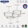 JOGO DE PANELA TRAMONTINA GRANO 4 PEÇAS ACO INOX
