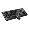 KIT TECLADO E MOUSE C/FIO LECOO CM105 PRETO