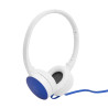 Visão Lateral Oposta do Fone de ouvido com Microfone HP Dobrável H2800 Azul