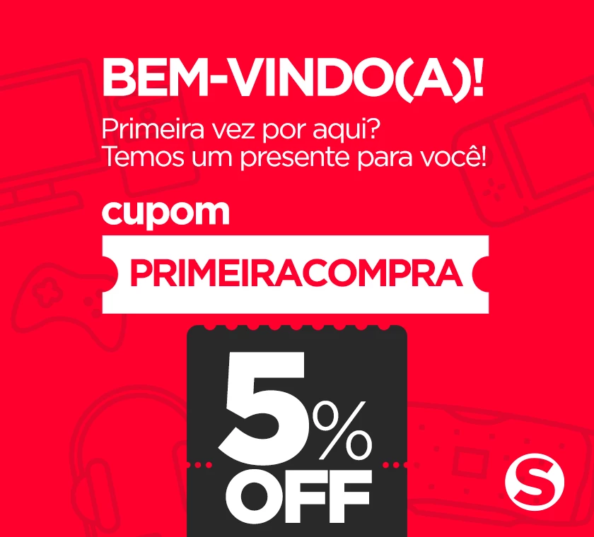 Cupom de desconto para primeira compra