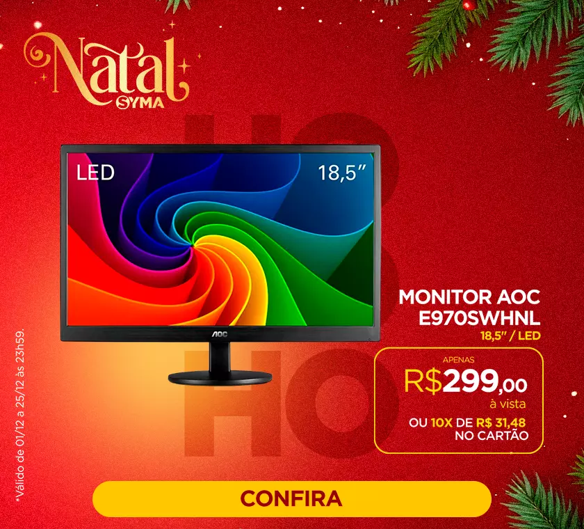 Monitor AOC 18,5 Natal 2025 Mobile