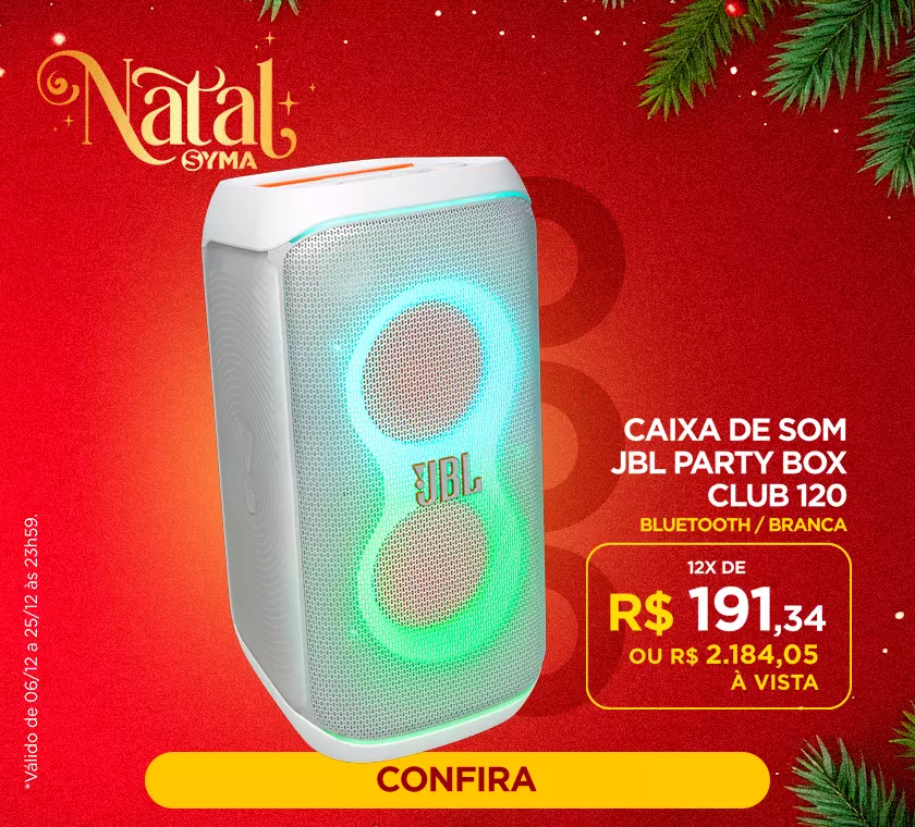 Caixa de som JBL Club 120 Natal 2025