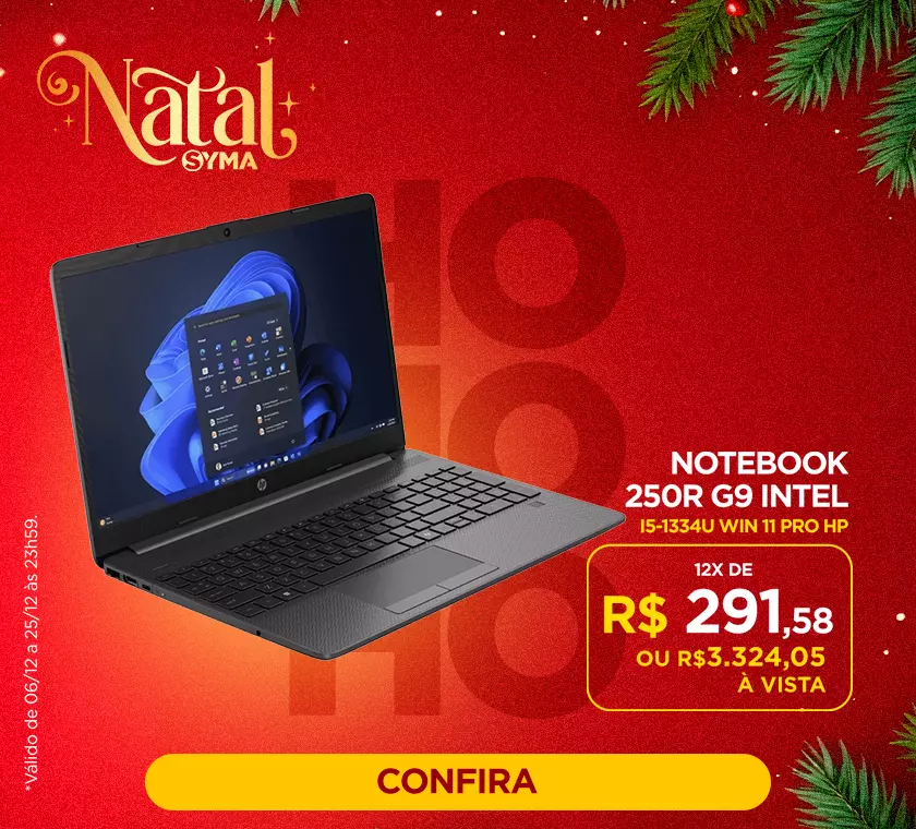 Notebook HP 250R G9 Natal 2025 Mobile