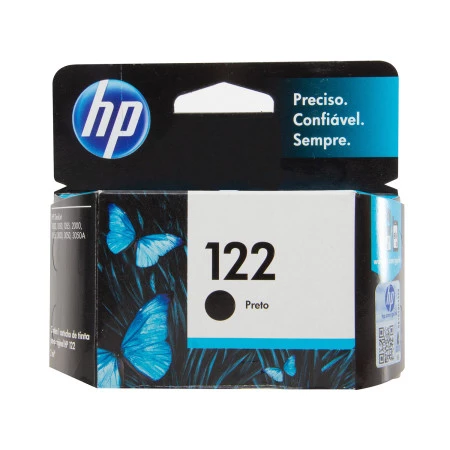 Frente do Cartucho HP 122 Preto