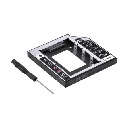 ADAPTADOR DVD P/ HD OU SSD NOTEBOOK DRIVE CADDY 12,7MM VINIK - 32