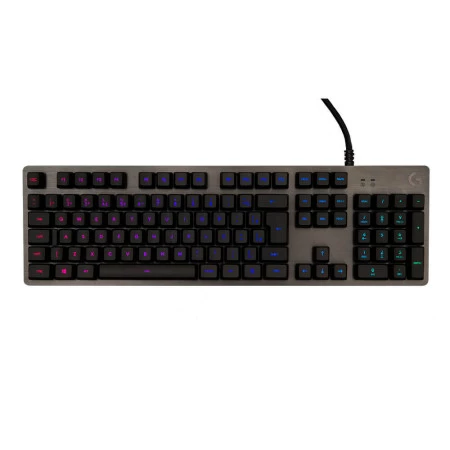 Teclado gamer Logitech mecânico G512 Carbon switch marrom