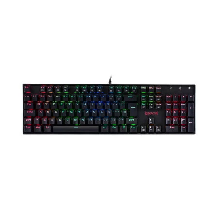 Teclado mecânico gamer Redragon Mitra switch marrom RGB
